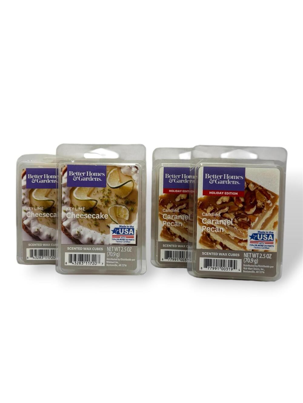 Better Homes & Gardens Key Lime Cheesecake & Caramel Pecan Dessert Wax Melts 5pc